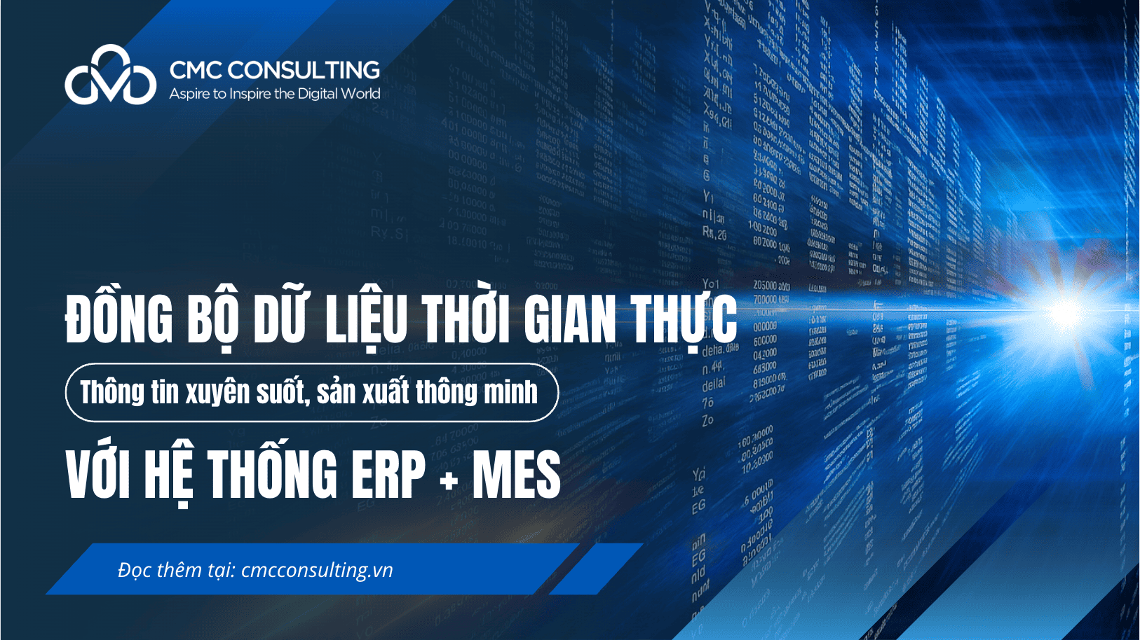 ĐỒNG BỘ DỮ LIỆU THỜI GIAN THỰC - THÔNG TIN XUYÊN SUỐT, SẢN XUẤT THÔNG MINH VỚI HỆ THỐNG ERP + MES