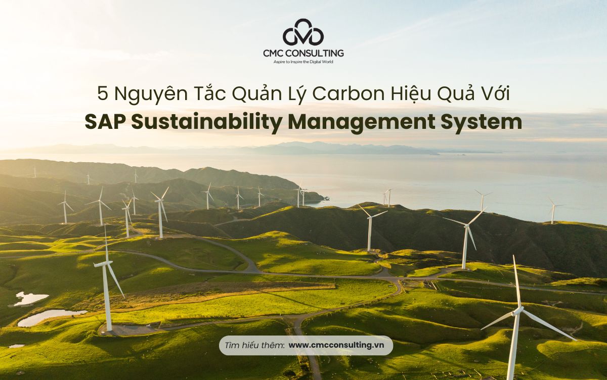 5 NGUYÊN TẮC QUẢN LÝ CARBON HIỆU QUẢ VỚI SAP SUSTAINABILITY MANAGEMENT SYSTEM