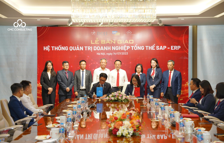 Tập đoàn CMC chính thức ký kết bàn giao hệ thống SAP-ERP với Tập đoàn DOJI